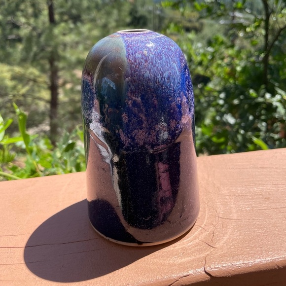 Orcas Island Pottery Purple Vase ‘97 - Picture 5 of 7